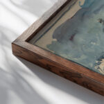 Parisian Omnibus 1893 1894 Maurice Prendergast close up dark wood mockup