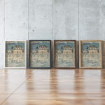 Parisian Omnibus 1893 1894 Maurice Prendergast framed posters mockup