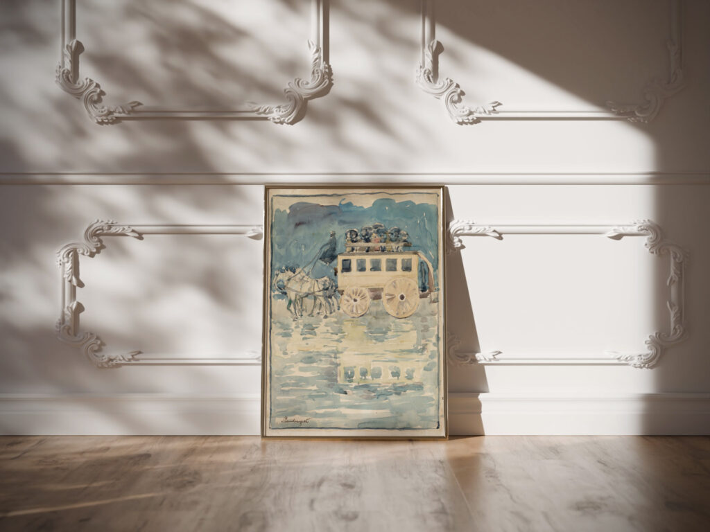 Parisian Omnibus 1893 1894 Maurice Prendergast video mockup