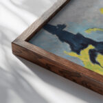 Park Dilborn 1925 1930 Heinrich Nauen close up dark wood mockup