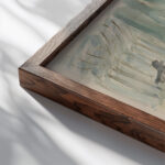 Park Scene Maurice Prendergast close up dark wood mockup