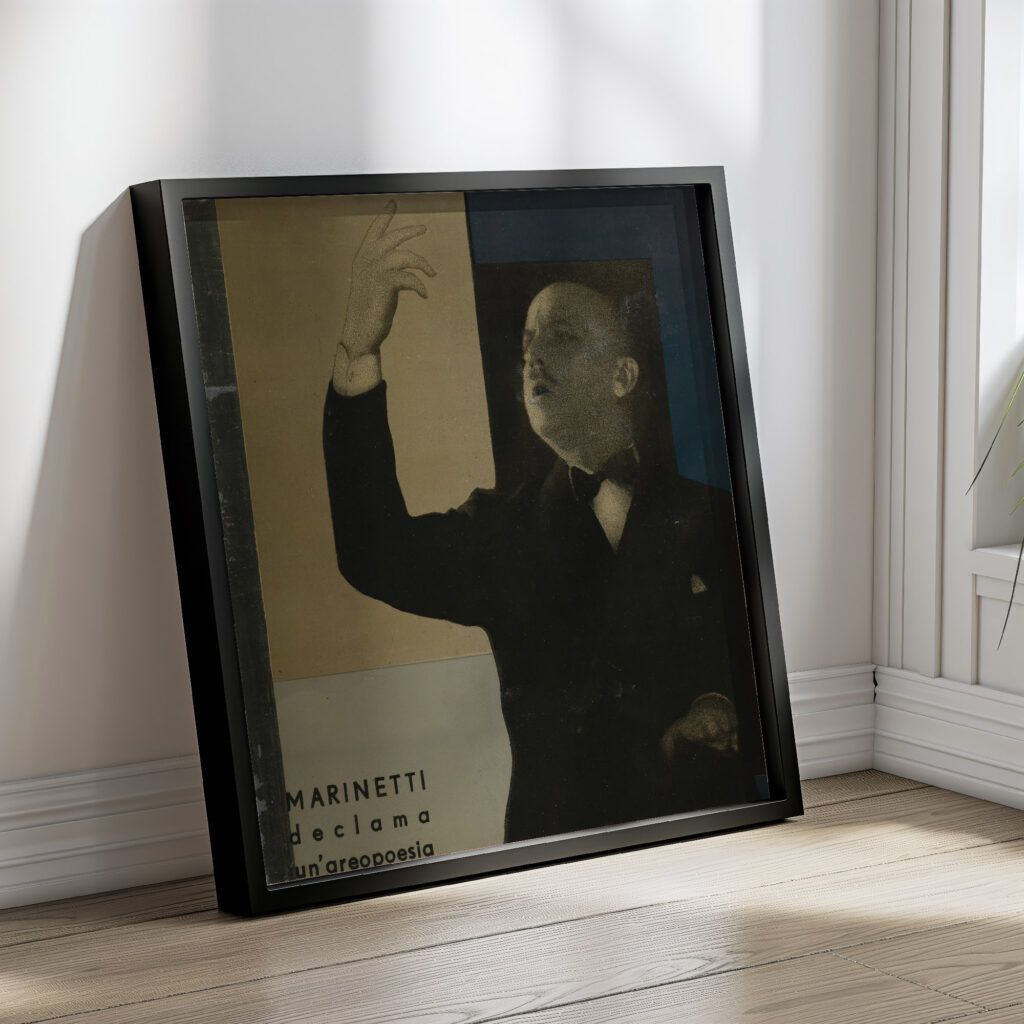 Parole in liberta futuriste olfattive tattili termiche Pl. 2 1932 Filippo Tommaso Marinetti 4 mockup