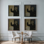 Parole in liberta futuriste olfattive tattili termiche Pl. 2 1932 Filippo Tommaso Marinetti framed posters mockup