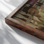 Pastry Stall circa 1922 Constant Permeke close up dark wood mockup