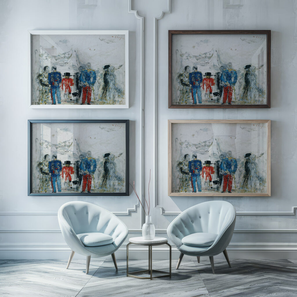 Pause 1935 Wilhelm Thony framed posters mockup