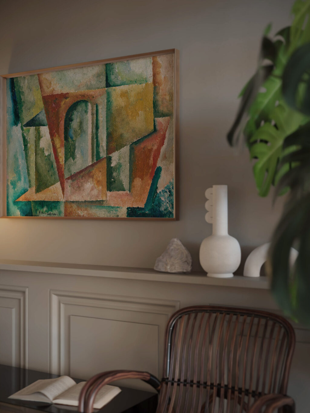 Paysage Cubiste circa 1914 Amadeo de Souza Cardoso video mockup