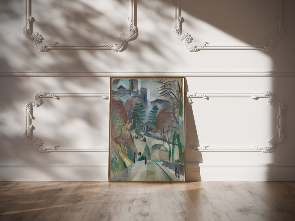 Paysage De Laon 1912 Robert Delaunay video mockup Paysage De Laon 1912 Robert Delaunay video mockup