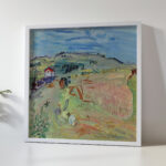 Paysage au champ de ble aux boeufs circa 1935 Raoul Dufy 5 mockup