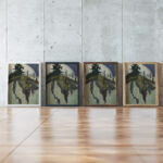 Paysage symboliste 1928 Jean Goulden framed posters mockup