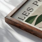 Pear 3x4 close up dark wood mockup