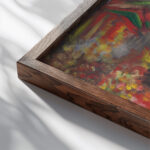 Peasant Woman 1940 Arnold Peter Weisz Kubincan close up dark wood mockup