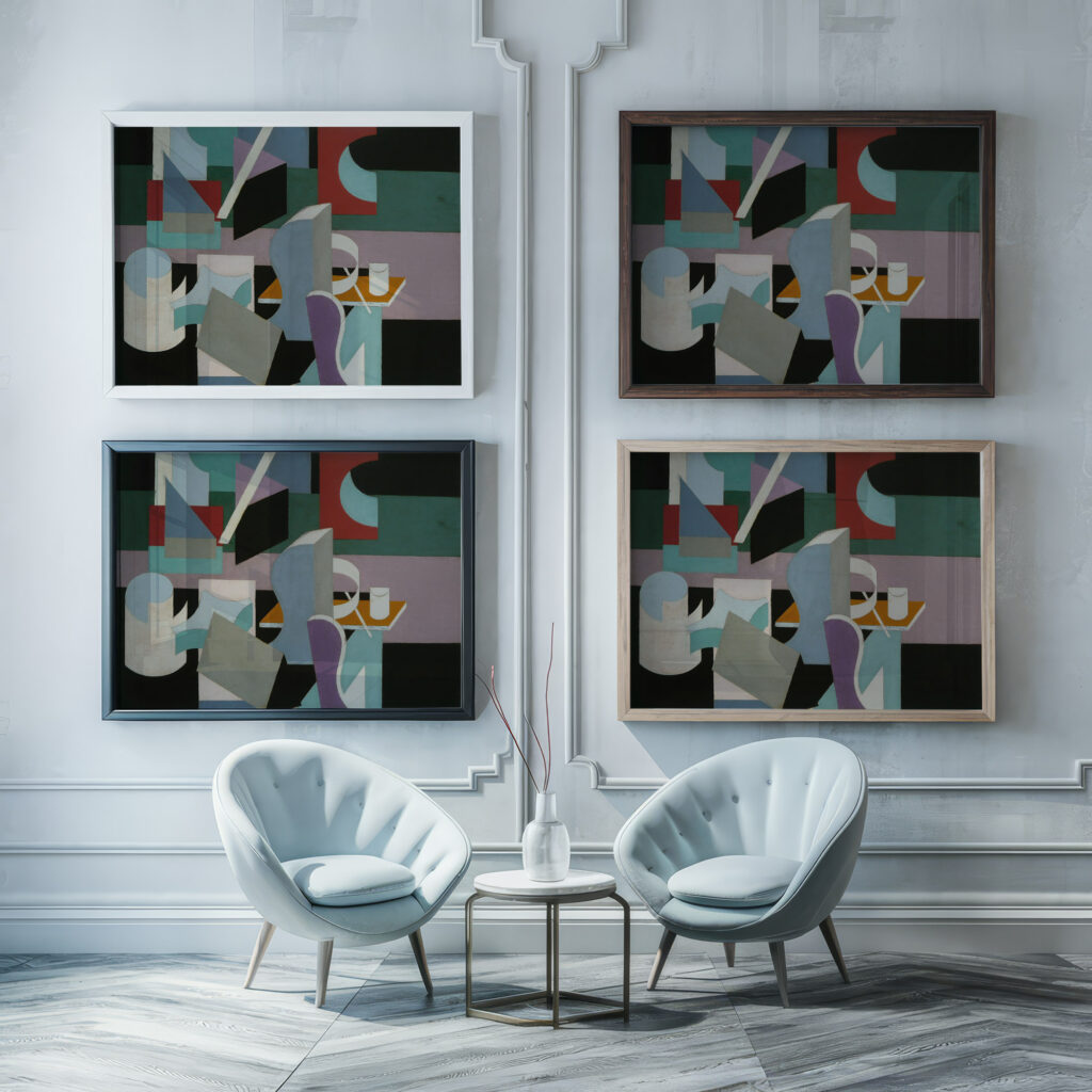 Peinture 1917 1918 Patrick Henry Bruce framed posters mockup