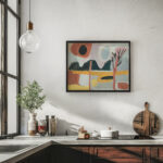 Pejzaz stylizowany z drzewem 1934 Sasza Blonder 6 mockup