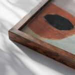 Pejzaz stylizowany z drzewem 1934 Sasza Blonder close up dark wood mockup