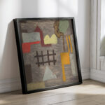 Pejzaz surrealistyczny z plotem 1934 Sasza Blonder 4 mockup