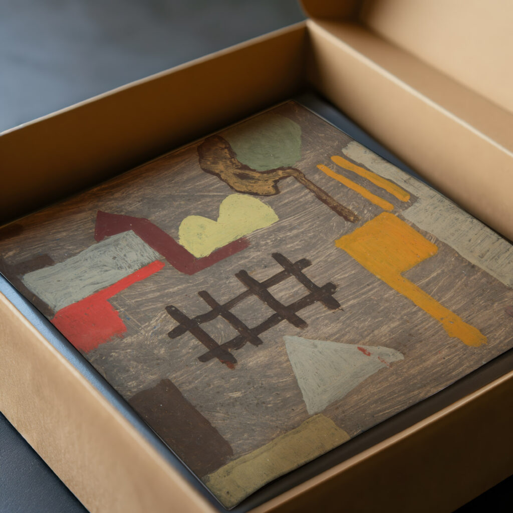 Pejzaz surrealistyczny z plotem 1934 Sasza Blonder video mockup