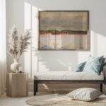 Pejzaz wiejski 1940 Kazimierz Wojtanowicz 5 mockup