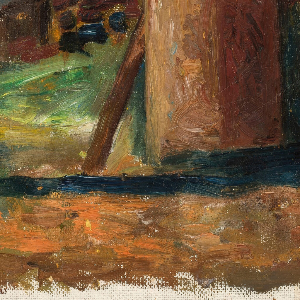 Pejzaz z zabudowaniami miejskimi 1931 Tadeusz Makowski 8 mockup