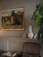 Pejzaz z zabudowaniami miejskimi 1931 Tadeusz Makowski video mockup