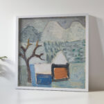 Pejzaz zimowy z domami 1934 Sasza Blonder 5 mockup