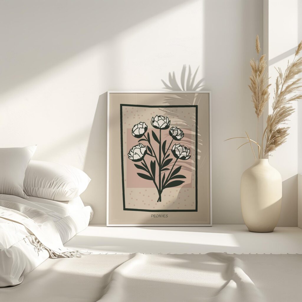 Peonies 4 mockup