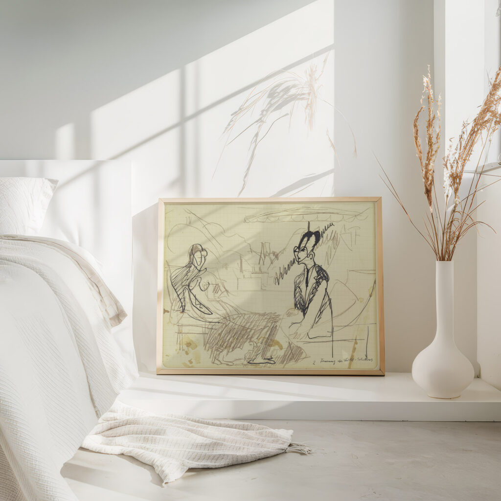 People on the deck chair ca. 1935 Ernst Ludwig Kirchner 1 4 mockup