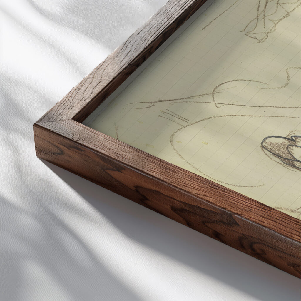 People on the deck chair ca. 1935 Ernst Ludwig Kirchner 1 close up dark wood mockup