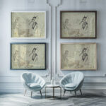 People on the deck chair ca. 1935 Ernst Ludwig Kirchner 1 framed posters mockup