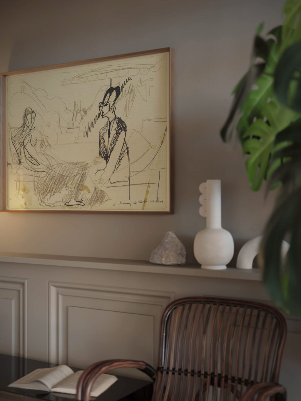 People on the deck chair ca. 1935 Ernst Ludwig Kirchner 1 video mockup