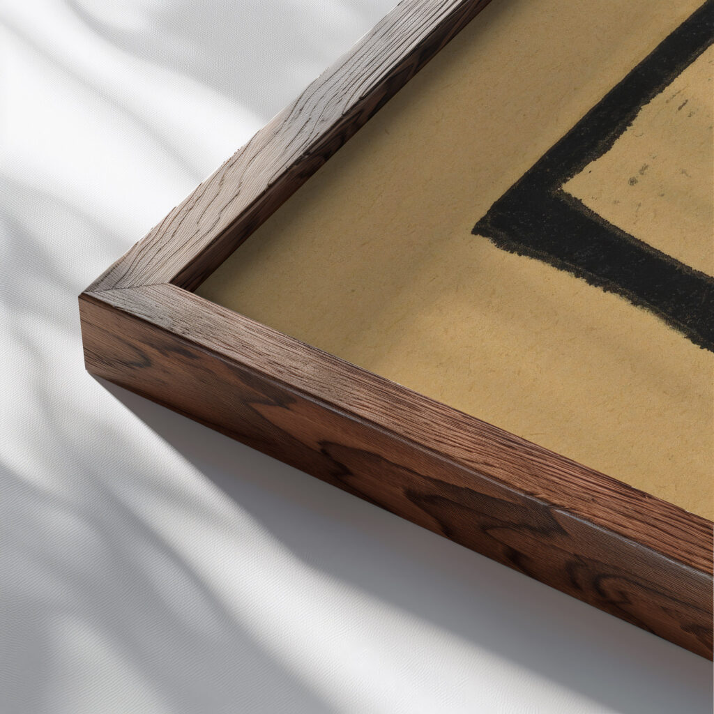 Pepi around 1929 Karl Wiener close up dark wood mockup