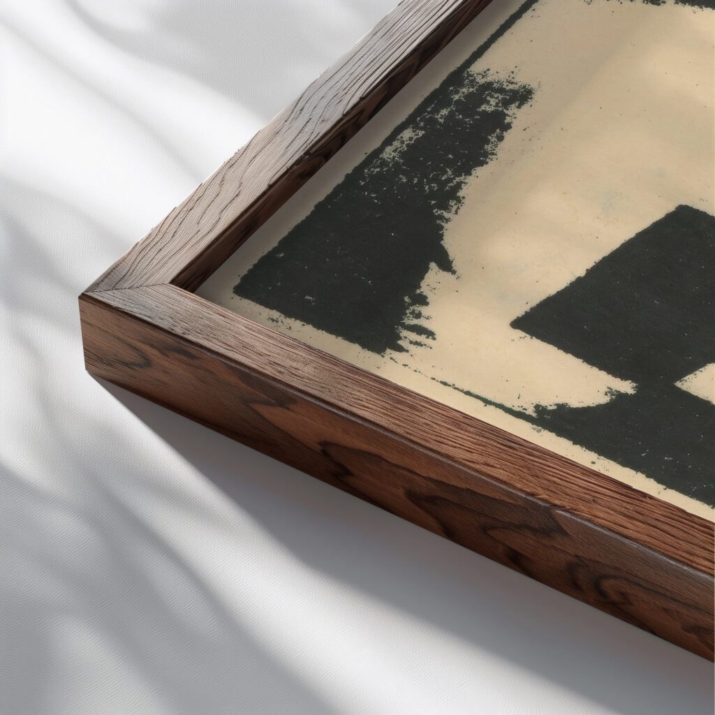 Periphery 1924 Mikulas Galanda close up dark wood mockup