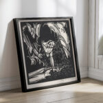 Personificatie van de regen boven een landschap 1921 Henri Jonas 4 mockup