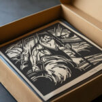 Personificatie van het onweer boven een landschap 1921 Henri Jonas video mockup