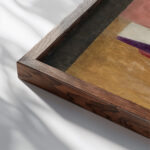 Personnage couche 1921 Georges Valmier close up dark wood mockup