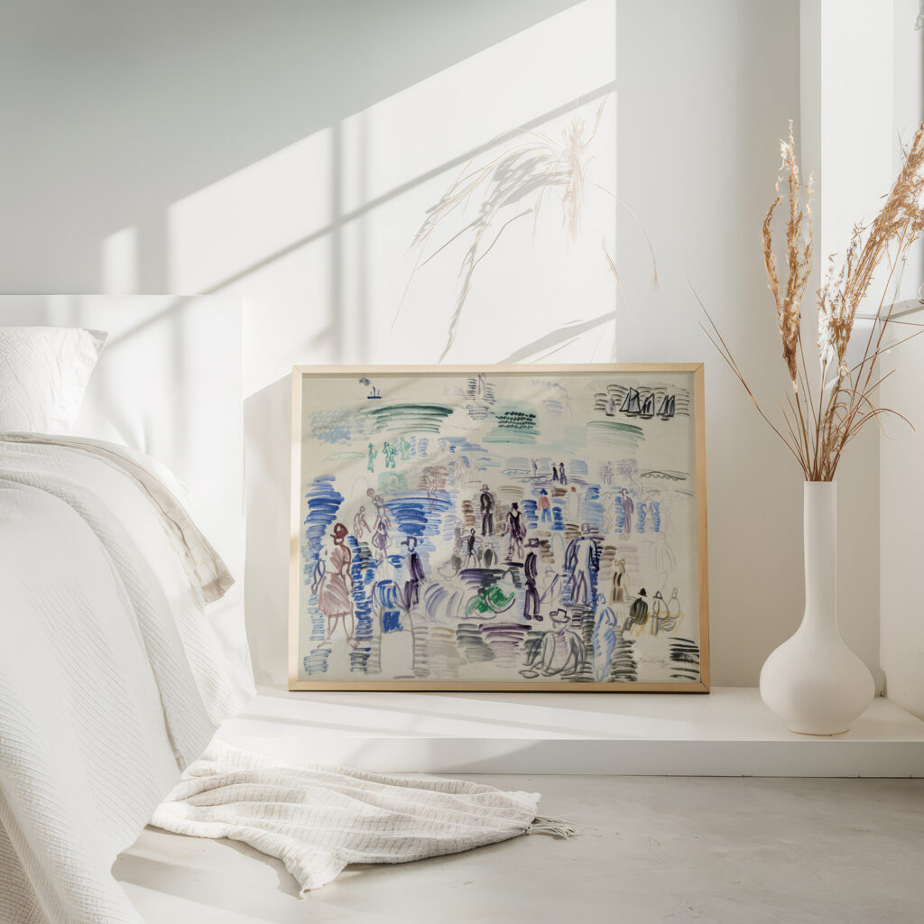 Personnages sur la plage 1924 Raoul Dufy 4 mockup