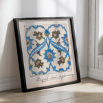 Perzisch Arabische florale tegelversiering 1890 Johanna van de Kamer 4 mockup