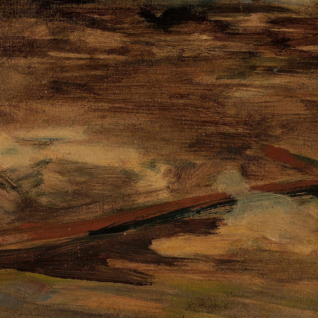 Pestilence section of the triptych Disaster sketch 1870 Adam Chmielowski 8 mockup