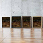 Pestilence section of the triptych Disaster sketch 1870 Adam Chmielowski framed posters mockup