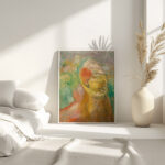 Petite fille au chapeau jaune Pierre Auguste Renoir 4 mockup