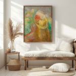 Petite fille au chapeau jaune Pierre Auguste Renoir 5 mockup