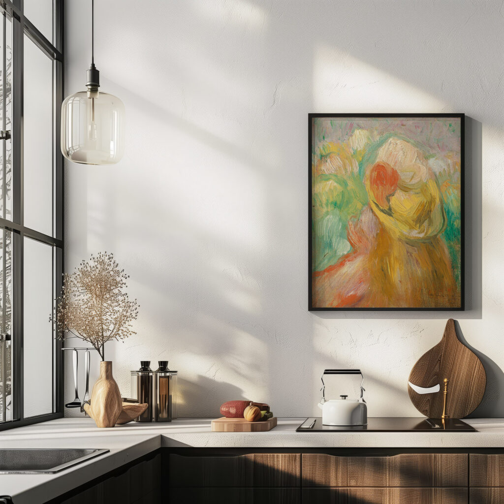 Petite fille au chapeau jaune Pierre Auguste Renoir 6 mockup