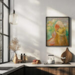 Petite fille au chapeau jaune Pierre Auguste Renoir 6 mockup