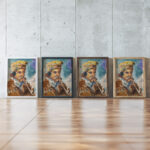 Pfeifenrauchender Bauer 1919 Emil von Gerliczy framed posters mockup