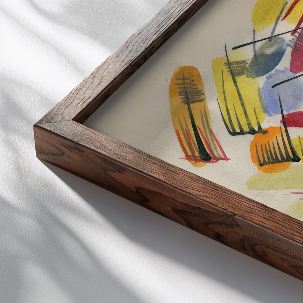 Phantasie around 1921 Karl Wiener close up dark wood mockup