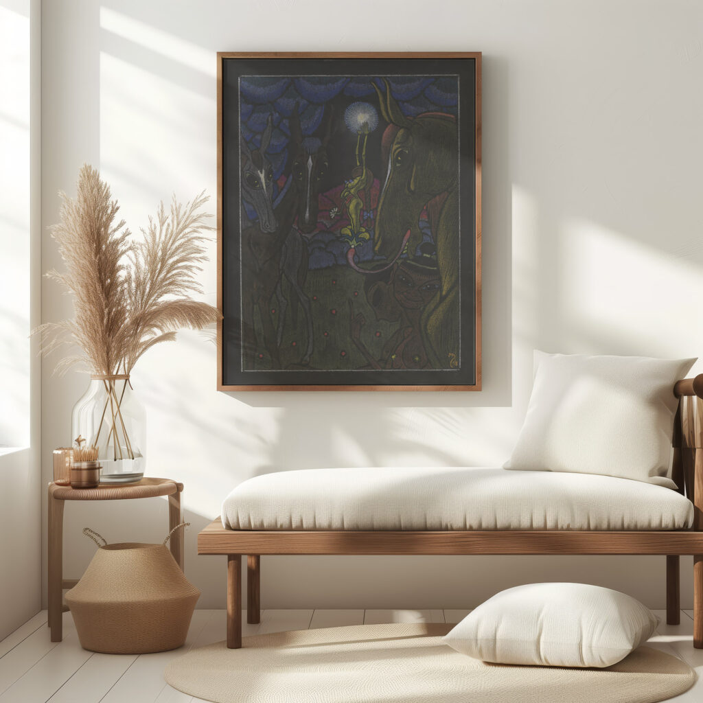 Phantastischer Traum und Tiergestalten 1918 Max Schwerdtfeger 5 mockup