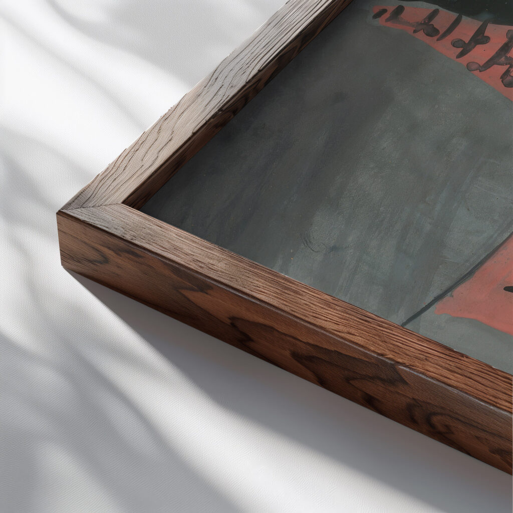 Pierot 1836 Cyprian Majernik close up dark wood mockup