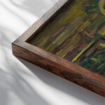 Pieta 1939–1940 Arnold Peter Weisz Kubincan close up dark wood mockup