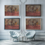 Pink Sand 1938 Cyprian Majernik framed posters mockup