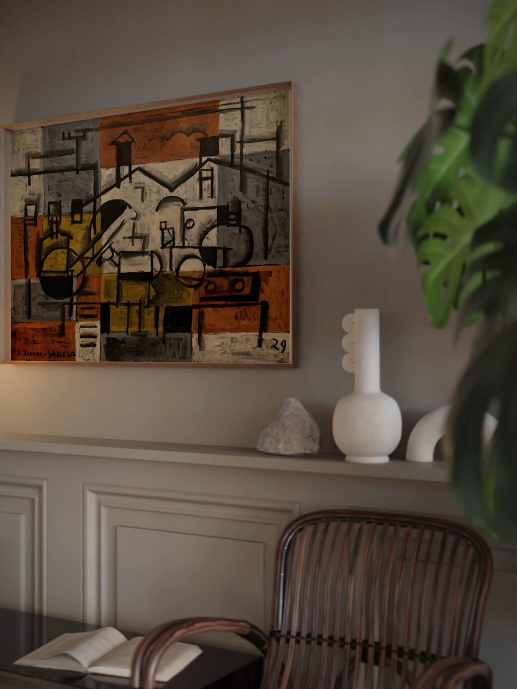 Pintura constructiva 1929 Joaquin Torres Garcia 2 video mockup