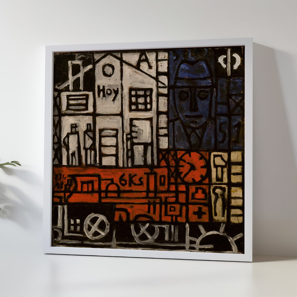 Pintura constructiva 1943 Joaquin Torres Garcia 5 mockup